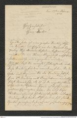 Nachlass Franz Steindachner, Brief von Hugo Schilling an Franz Steindachner (13.02.1878), Inv.Nr. 451.07, Seite 1
